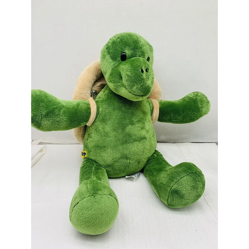 Build a Bear Trekkin Turtle Plush with Shell Backpack 17